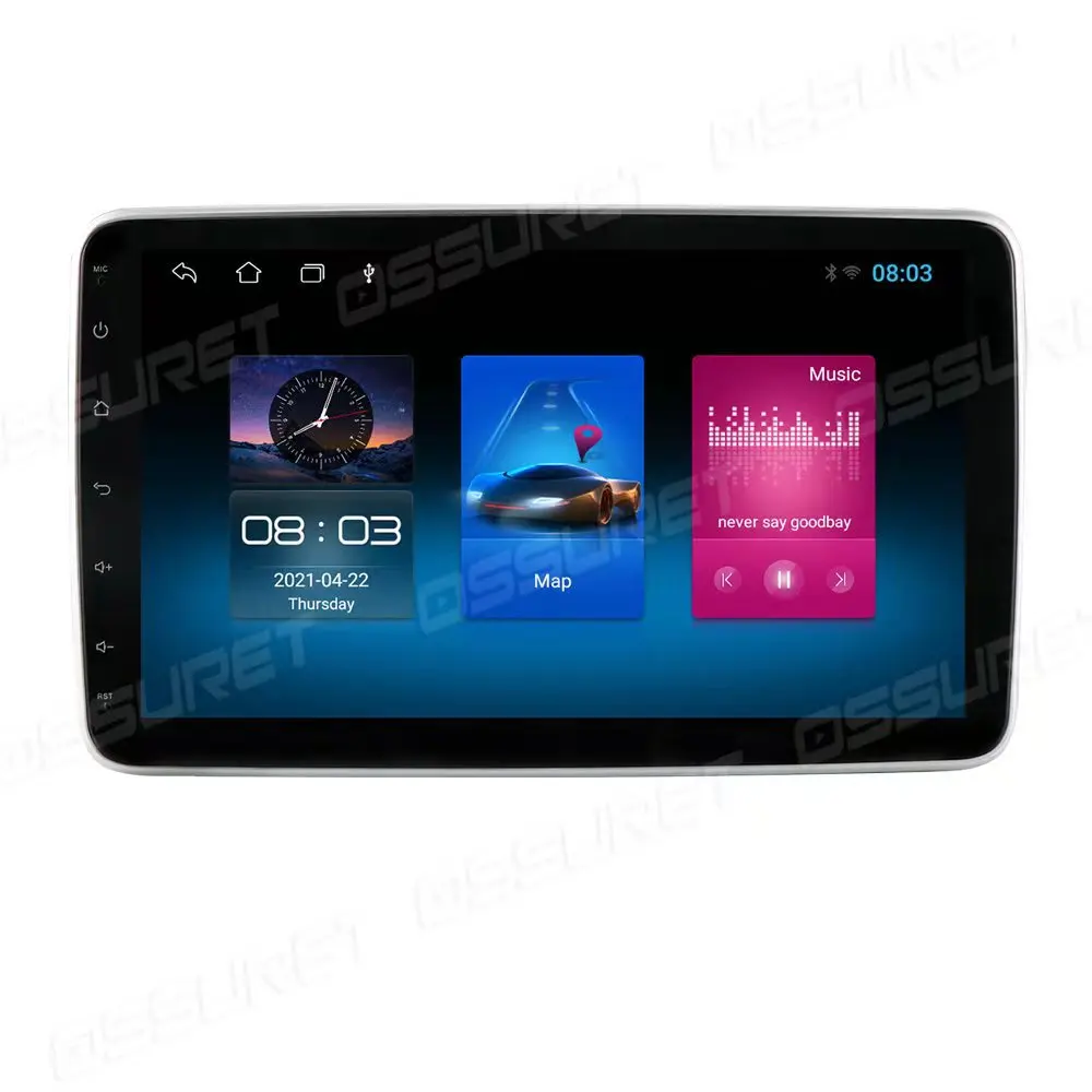 Single Din Audio Bluetooth Car Stereo Receiver With Lcd Display Am/fm