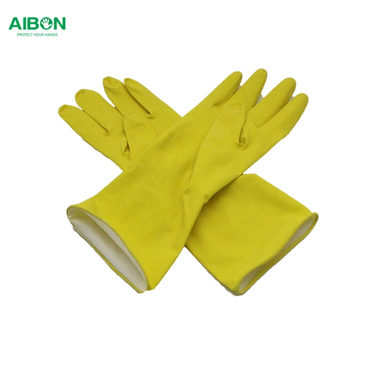 rubber gloves with cotton inside