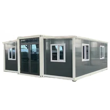 Modern Unique Design 40ft Expandable Container Steel Folding House Two Bedroom One Living Room One Bathroom Factory Hotels