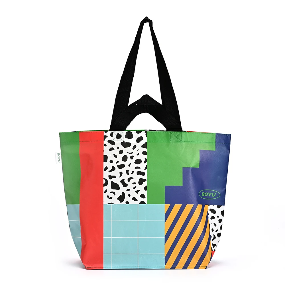 Manufacturers Can Customize Laminated Color Printing Portable Shopping Waterproof Items Storage Packing Waterproof Non Woven Bag factory