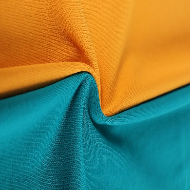 Fabric manufacturer supply plain dye 65 polyester 35 cotton jersey, poly-cotton plain fabrics