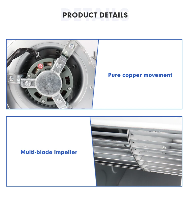 Double Galvanized Centrifugal Impeller, Aluminum, 220 V, 200W - detail 14