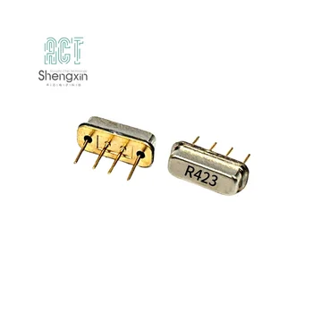 DIP-F11 +-75kHz R423.220MHz 4PIN Acoustic chip Saw Resonator For Remote Controller Satellite Dish Security Systems