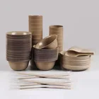 Bowl Bowl Made Of Rice Husk For Restaurant Hot Sale Durable Using Low Price Fiber Dinnerware Plates Set Tableware