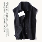 Casual Vest Fashionable Casual Single Button Closure Sleeveless Denim Vest Women