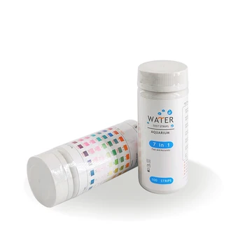 Caped  7 in 1 aquarium Customization  Manufacture Wholesale  free sample Aquarium teat  Water Quality Test Strips