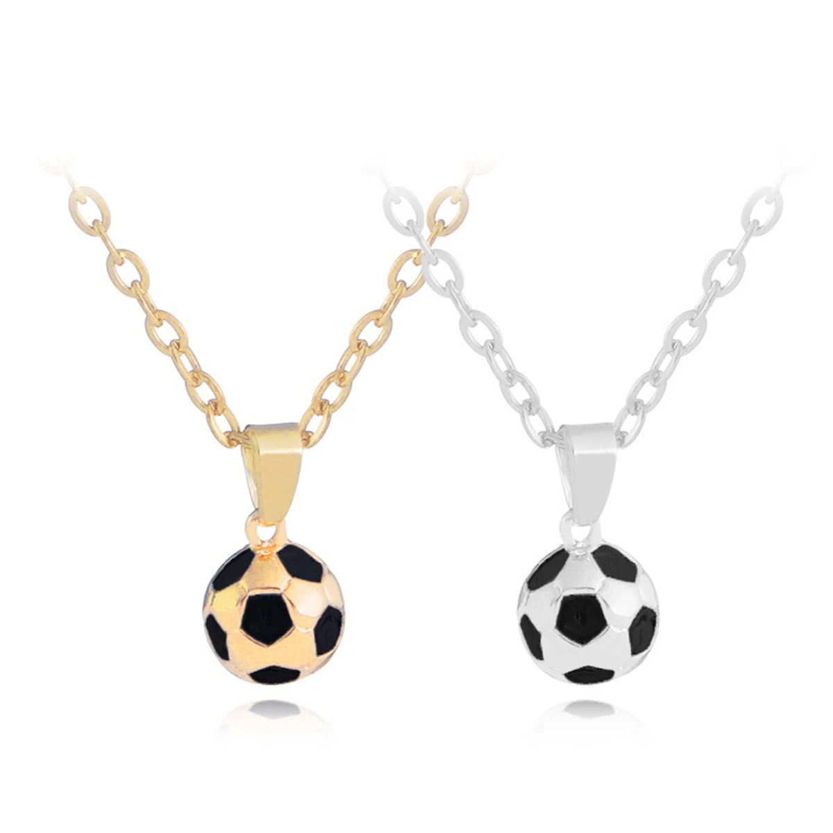 Football Soccer Ball Necklace Set 