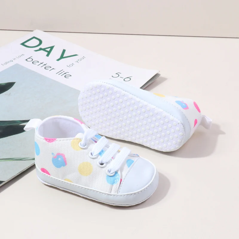 Wholesale Cheap Canvas Unisex Baby Shoes with Star apple Printing supplier