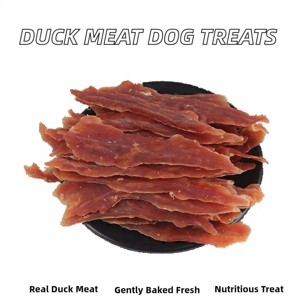 Duck Meat Strips Dog Jerky Eco-friendly High-protein Digestive Health Snacks for Small Breeds Golden Retriever Pomeranian Treats details