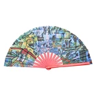 Hand Paper Fan Fan 2020 New Arrival Customized Printing Decoration Wooden Hand Held Paper Fan