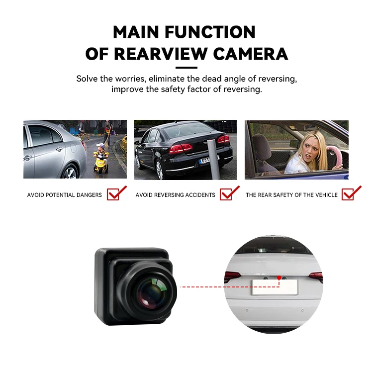 Wemaer OEM Security Parking Rear View Camera Waterproof Guidline Backup Car Camera for Bmw 5 Series/X5 2018/2019/2020/2021/2022 factory