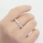 Ring 925 Silver Silverrings Moissanite Ring 925 Sterling Silver Eternity Ring Moissanite Ring