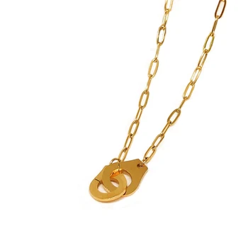 Manufacturer custom non tarnish necklace high quality women 14k 18k gold jewelry cheap 24 karat gold jewellery
