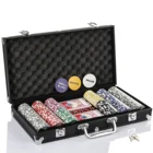 200 300 500 1000 Pcs Custom Poker Texas Logo Poker Chip Set For Casino De Poker Aluminium Case NFC RFID