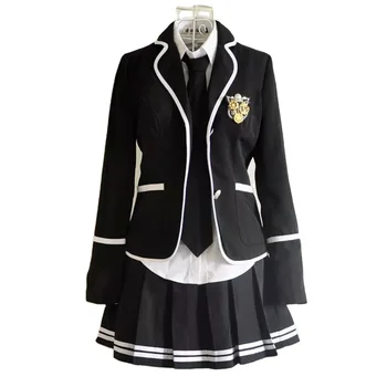 China manufacture custom high quality design korean school girls uniform pictures school uniform