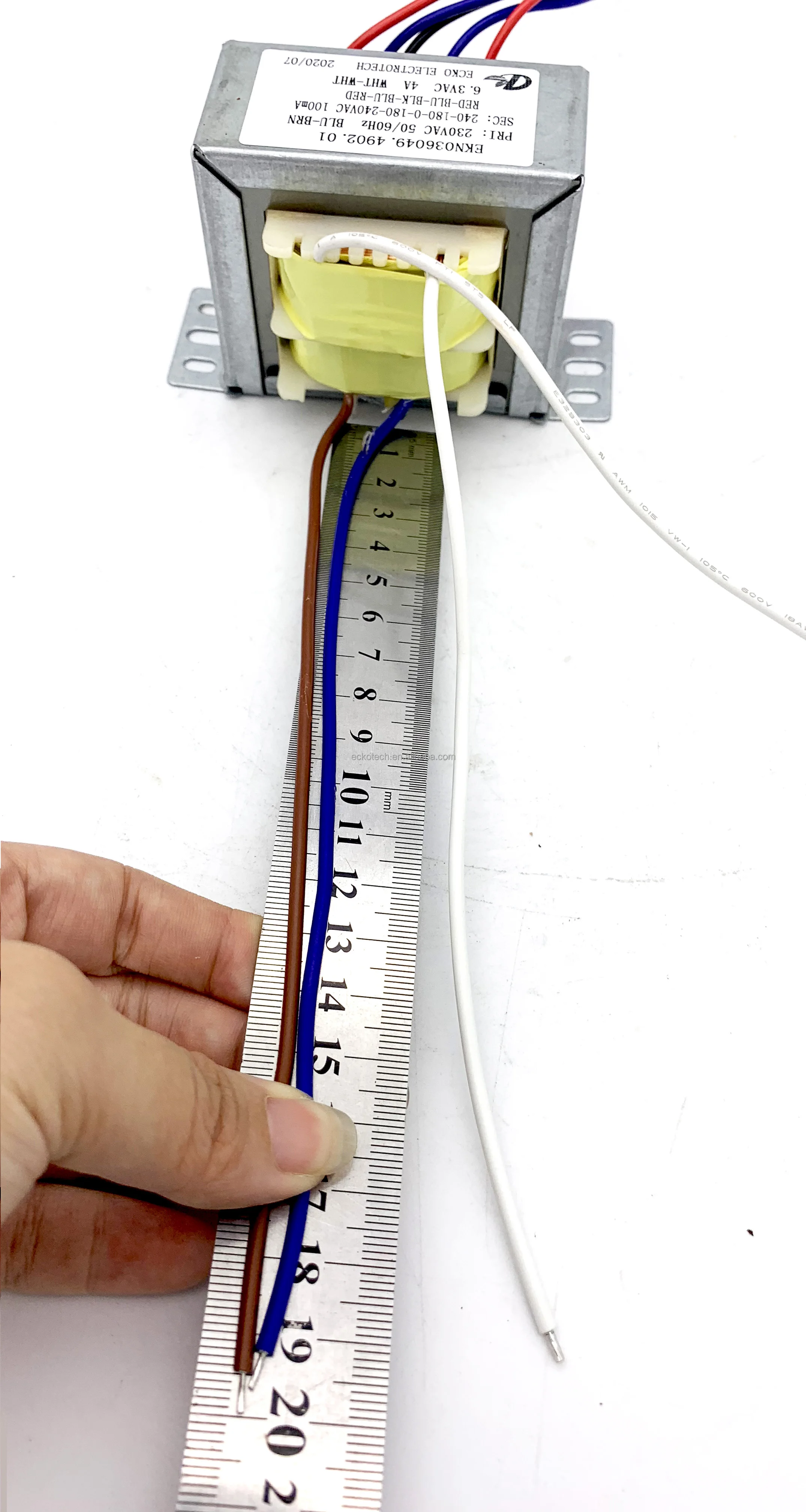 Customizable EI Type Transformer with All-copper Wire Winding, High Efficiency, UL/CE Certified factory