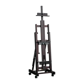 Art Supply Master Multi-Function Studio Artist Wooden Floor Easel Versatile Studio H-Frame Easel With Wheels