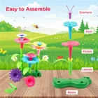 Garden Toys Toy Toy Kids Garden Building Wholesale High Quality Kids 3D Education Toys Flower Building Toy Set