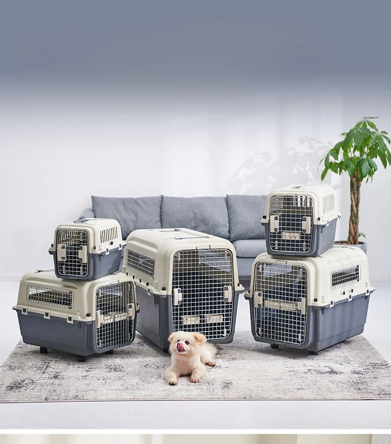 Wholesale Hot Sale Large Size Pet Airline Carrier with Wheels Suitable for Small and Medium Dogs Pet Supplies factory