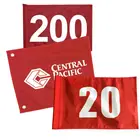 Golf Customize Logo Design For Free Very Cheap Factroy Wholesale Durable Polyester Fabric Golf Flags Shishi