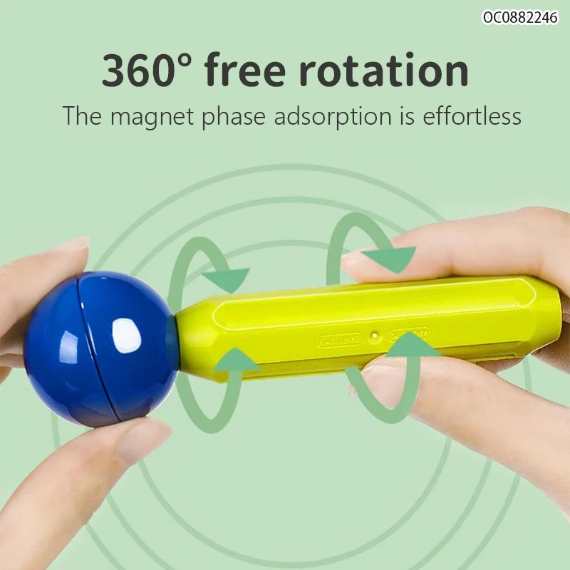 Wholesale 64pcs 3d magnetic sticks and balls building blocks toys for kids