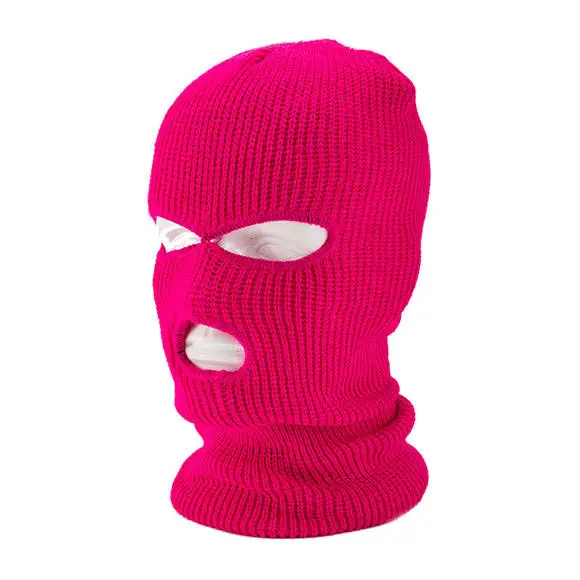 Fashion knitted motorcycle ski mask custom embroidered winter face skiing mask