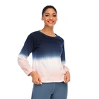 OEM ODM Custom Logo Fashion Long Sleeve Tie Dye Super Soft Wholesale Custom Women Pull Over