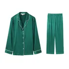 Women Pajama Wholesale Custom Women Satin Pajama Sets Fashion Silk Pajama Set