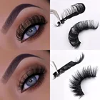 Yiernuo C Cc D Curl Strip Eyelashes Russian Eyelash Extensions Deep Curl Russian Volume Faux Mink Strip Lashes