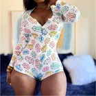 hot selling sexy pajamas custom pac man onesie