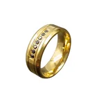 Ring Wholesale Titanium Steel Zircon Ring Fashion Jewelry Stainless Steel Ring