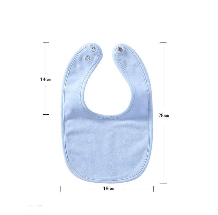 manufacturer cotton bib saliva towel u-shape saliva towel drool bandana bib baby saliva towel snap bib