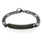 Leather Bracelet 18K Gold Plated Trendy Fashion Style Hip Hop Customized Jewelry Leather Bracelet Stainless Steel For Men