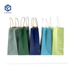 Craft Kraft Wholesale Custom Printed Brown White Gift Craft Kraft Shopping Paper Bags With Handle
