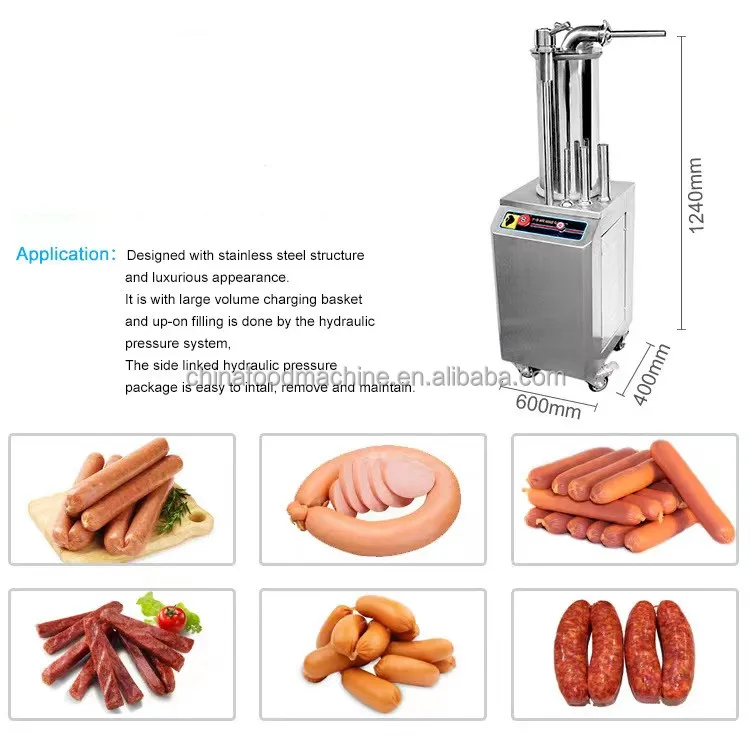 Hydraulic Sausage Stuffer / Electric Sausage Stuffer / Automatic Sausage Filling Machine details