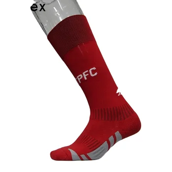Akilex hot sale wholesale custom anti slip soccer socks football socks cotton nylon men sports crew socks