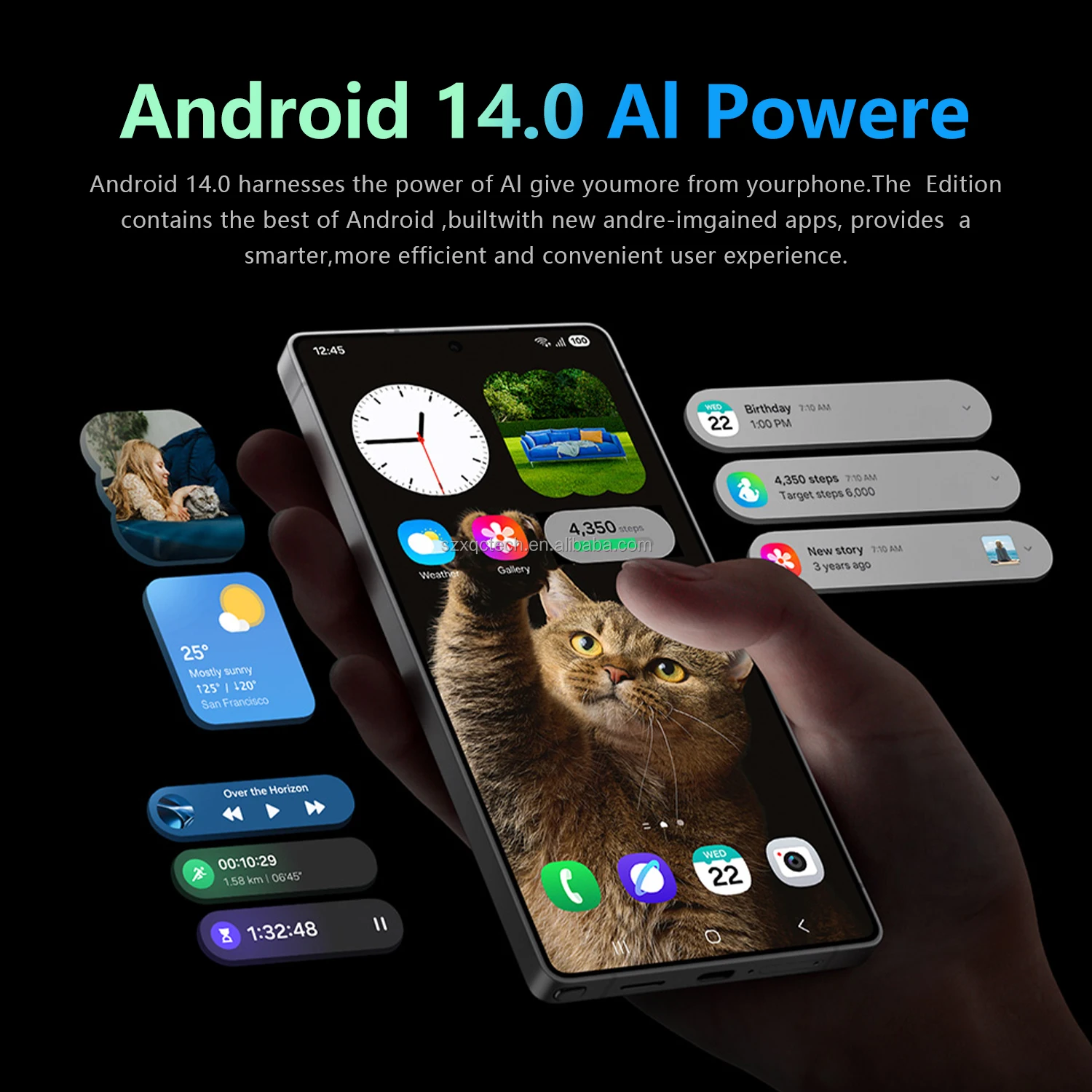 2025 New Arrival Hot S25 Ultra 5G Smartphone S24 Ultra Global Version 4K LED Smart Multilingual LTE Cellular 108MP Rear