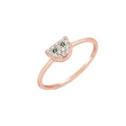 Gold Pave Ring Ring Emerald Fashion Jewelry 14k Gold Plated 925 Sterling Silver Pave Cz Emerald Cute Animal Jaguar Ring