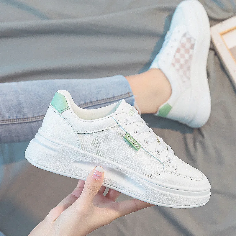 Fashion Increase Breathable Sneakers White Safety Women's Summer Casual Streetwear Shoes