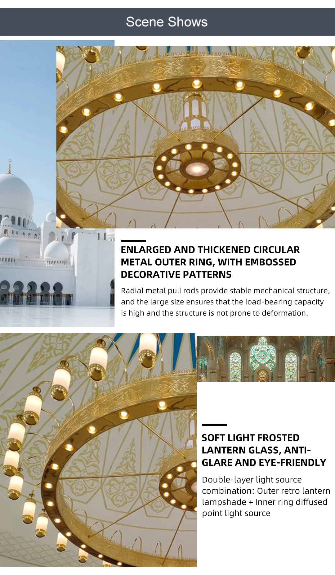 cpl 004 grand islamic mosque chandelier custom oversized led lighting for masjid prayer hall-3