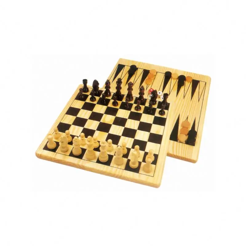 Multi 2 In 1 Hot Sell Set Decorative Wood Chess Game Set