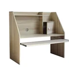 Computer Computer Desk With Bookshelf New Style Home Office Writing Table Density Board Computer Desk With Bookshelf