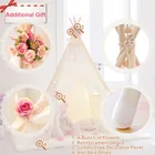 Girl Tent Wedding Party Classic Play Tent Canopy Princess Lace Teepee Tent For Girls Decor