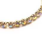 Diamond Hoop Earrings New Trendy Style Gold Plated Crystal Diamond Big Large Custom Hoop Earrings
