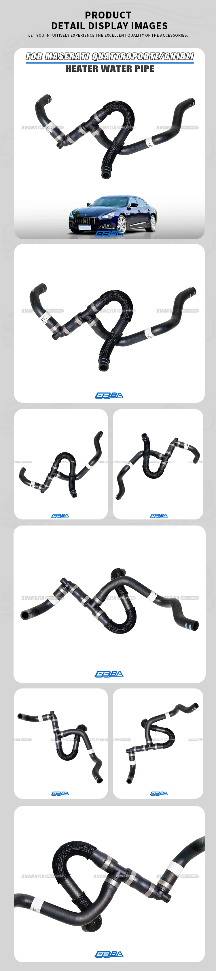 High Quality Plastic Material Heater Hose For Maserati Ghibli Quattroporte 670031895 31895 manufacture