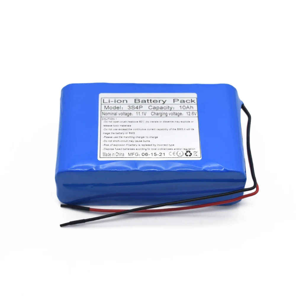 1000 Deep Cycle 10ah Rechargeable Battery Pack Geb 11 1v 18650 3s4p