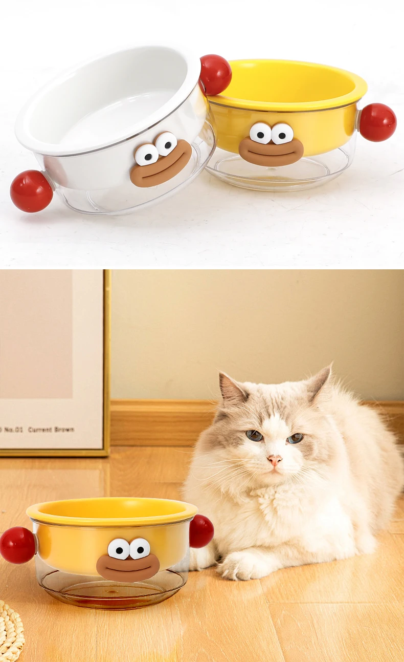 New High Quality Pet Large Capacity Bowl Cat and Dog Feeding Food and Water Bowl Funny Design Pet Supplies manufacture