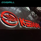 Gold Led High Brightness 3d Backlit Mirrored Gold Led Signage Letter Signs For Shall Mall
