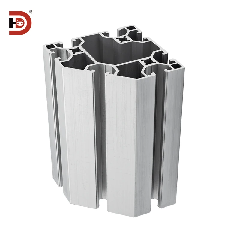 8080 Corner Squeezing Aluminum Profile Workbench Equipment Rack Aluminum Alloy Profile manufacture