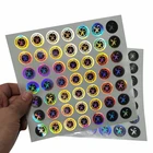 Sticker Hot Sale Adhesive Custom Logo Made Printed Round 3d Security Laser Holographic Hologram Sticker Security